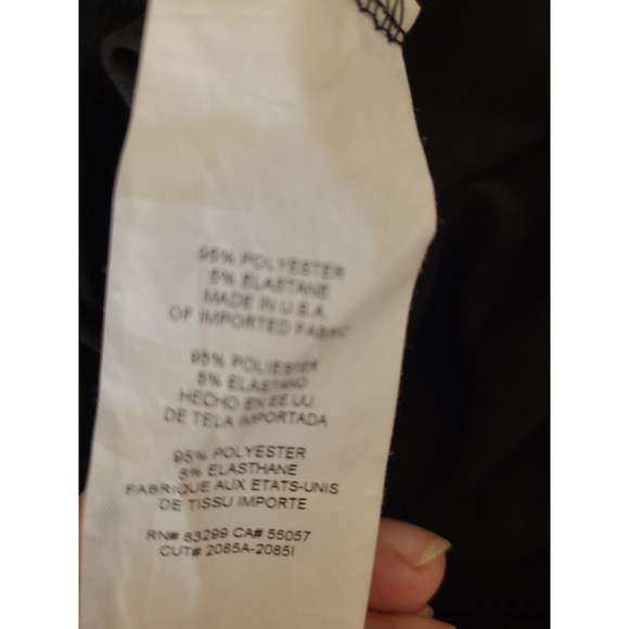 Nicole Miller New York Women SZ‎ XL black jersey knit jumpsuit relaxed fit crop - Picture 7 of 12